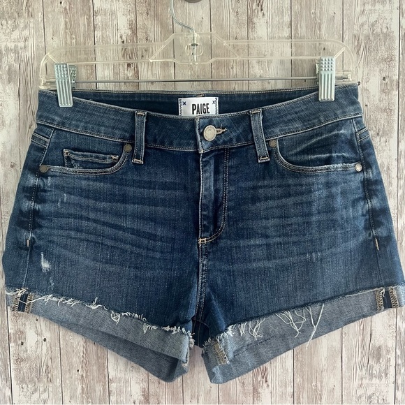 PAIGE Pants - PAIGE Women's Jimmy Jimmy Denim Shorts 27